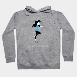 BEATNIK GIRL DANCING Hoodie